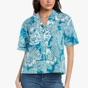 NWOT TRINA TURK DARLING Tropical Shirt!